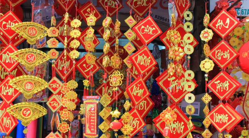 dây treo đồng tiền trang trí tết