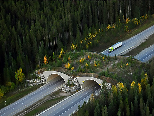 cầu cho động vật tại vườn quôc gia Banff