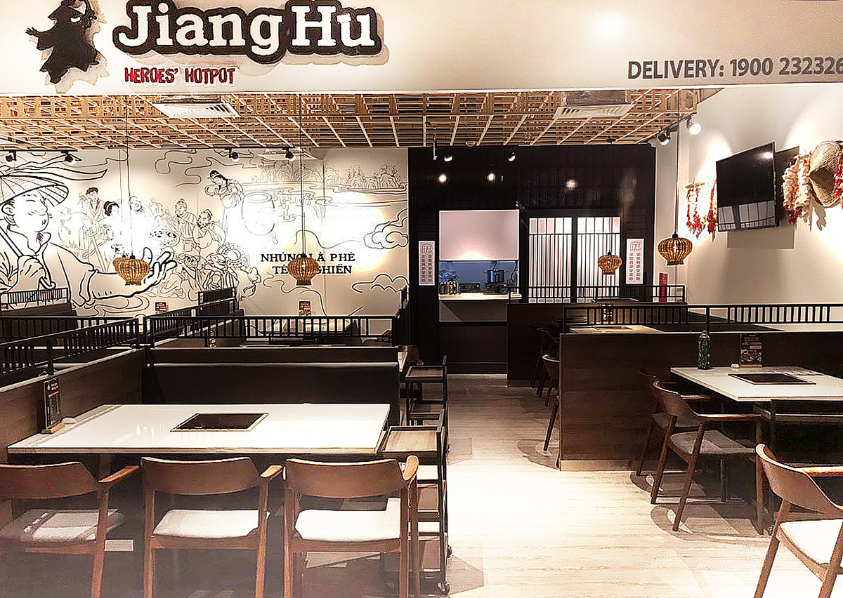 thiết kế nhà hàng lẩu jiang hu