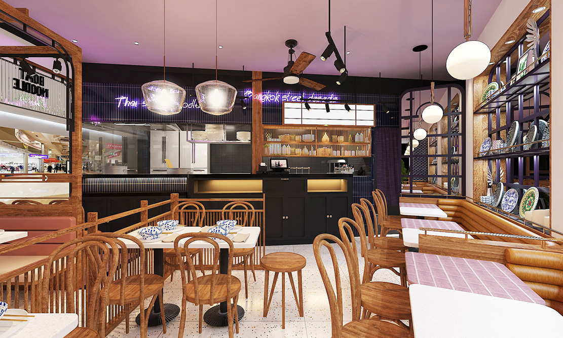 boat noodle vincom đồng khởi thiết kế