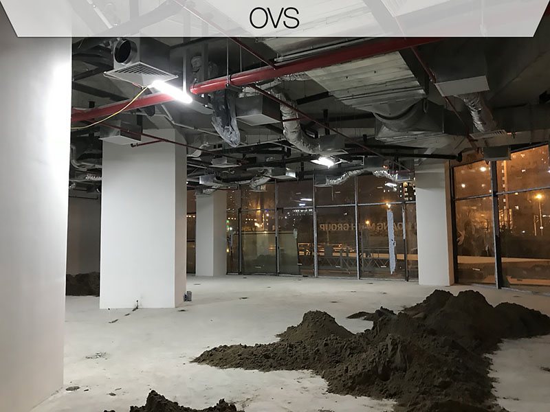 mặt bằng cửa hàng OVS Hà Nội