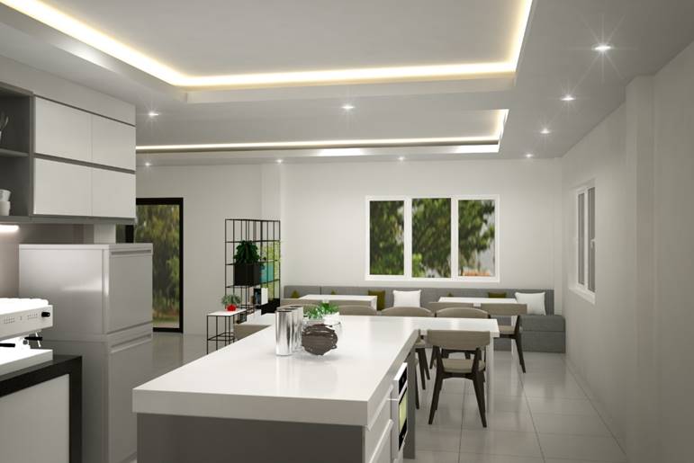 thiết kế nhà bếp ký túc xá