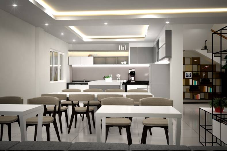 thiết kế office kitchen